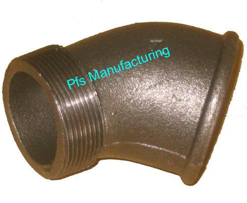 Black Malleable Iron Fittings-M/F Elbows 45D.